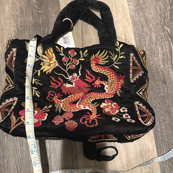 NWT-JOHNNY WAS LILITH QUILTED SATIN TOTE - Picture 12 of 13